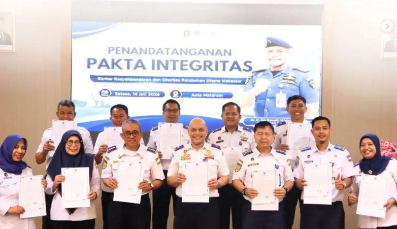 Satu Janji, Satu Komitmen: KSOP Utama Makassar Tegaskan Langkah Menuju Pelabuhan Bebas Korupsi dan Melayani!